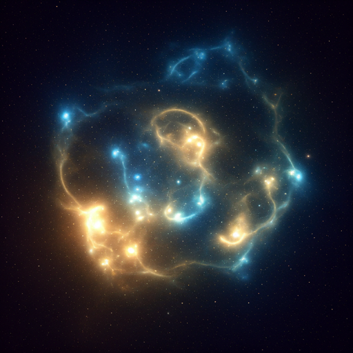Mystical celestial background